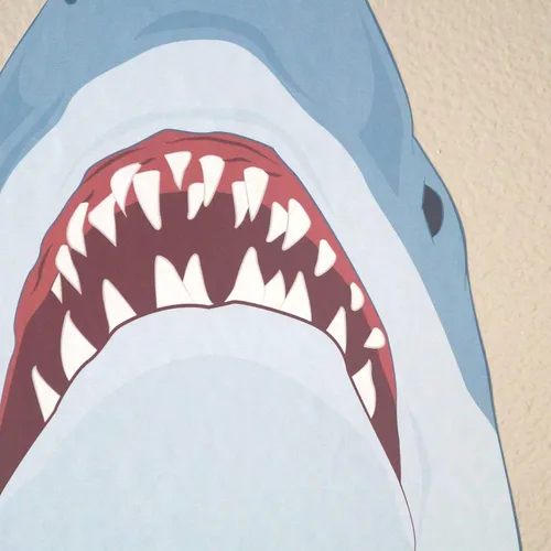 Vista 3 de SHARK calcomanía decorativo para pared Set – Calcomanía de tiburón por chromantics