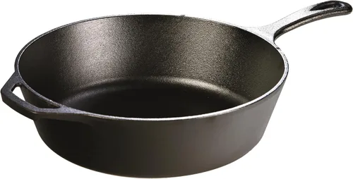 Vista 4 de Lodge L8DSK3 presasonada sartén profunda 0.25 pulgadas, Negro, Negro