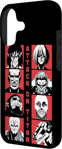 Vista 2 de Attack on Titan Funda Titan Lineup de temporada 4 para iPhone 17