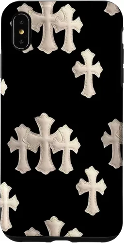 Vista 11 de Funda en blanco y negro con cruces para iPhone 17