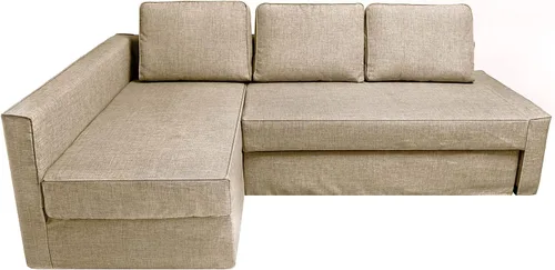 Vista 18 de IKEA Friheten - Funda de sofá cama para sofá cama pequeño, fundas de sofá para sala de estar con cojín y fundas de almohada (S-12, diván derecho)