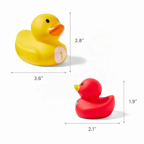 Vista 5 de Munchkin Count & Quack Duckies - Juguetes de baño para niños pequeños y bebés, pato y patitos herméticos, niños de 9 meses o más, ayuda a enseñar