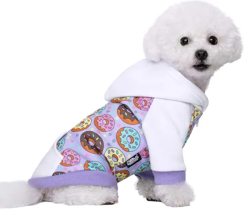 Vista 11 de Sudaderas azules con capucha para perros pequeños y medianos, sudadera con capucha de Navidad con bolsillo, sudadera con capucha para mascotas