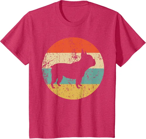 Vista 76 de Camiseta de perro retro de Bulldog Francés Negro