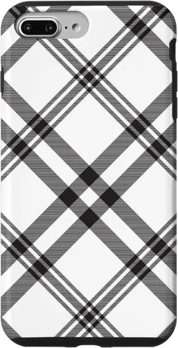 Vista 12 de Funda para iPhone 11 Pro Max a cuadros en blanco y negro