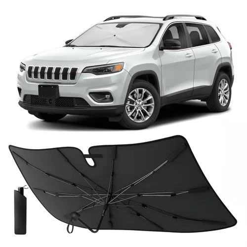 Vista 40 de EcoNour Parasol plegable para parabrisas de Mazda 3 2014-2016 2017 2018, parasol para ventana delantera de automóvil, protección UV, bloqueador