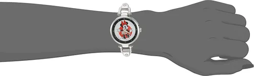 Vista 2 de Disney Minnie Mouse W002808 - Reloj de aleación de plata para mujer, Plateado