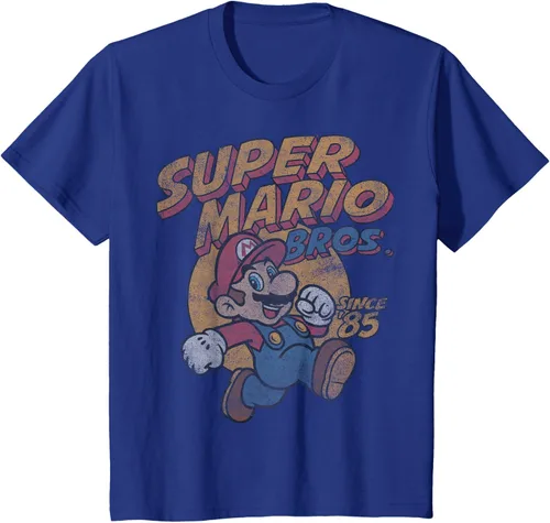 Vista 45 de Super Mario Bros. Desde '85 Camiseta Vintage con Póster' Negro