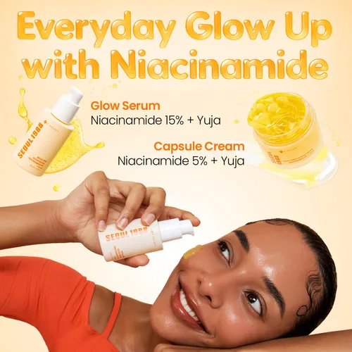 Vista 7 de K-SECRET SEOUL 1988 Crema en Cápsulas de Niacinamida – Hidratante Facial con 5% de Niacinamida y Yuja Crema en Cápsulas de Vitamina C para Manchas