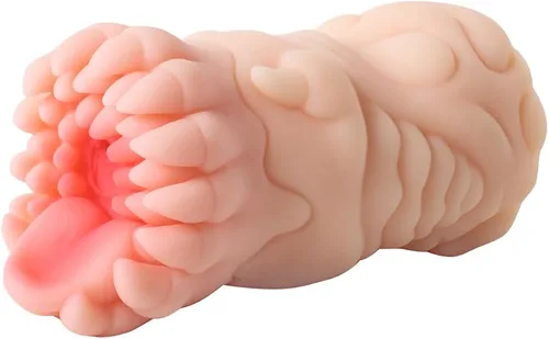 Vista 6 de Masturbador masculino 3 en 1 realista con vagina de bolsillo, anal y boca, juguete sexual portátil para adultos en TPE, muñeca sexual realista