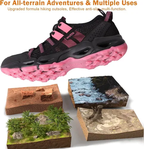 Vista 2 de MAINCH Zapatos de agua de senderismo para mujer, de secado rápido, para deportes al aire libre