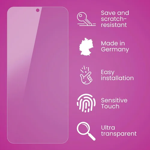 Vista 3 de atFoliX Película protectora de vidrio de plástico compatible con Xiaomi Redmi Note 11 Pro Glass Protector, 9H Hybrid-Glass FX Glass Screen Protector