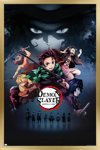 Vista 16 de Demon Slayer - Póster de pared Key Visual 3, 34 pulgadas de largo x 22.4 pulgadas de ancho, versión premium sin marco