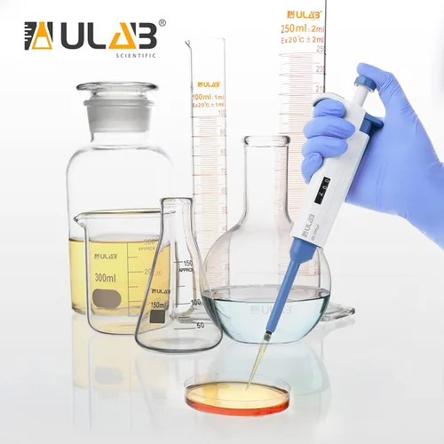 Vista 6 de ULAB Pipetador de un solo canal, micro pipetas de volumen ajustable, Vol.Range.0.1-2.5μl, ULH1015
