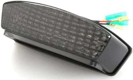 Vista 2 de Luces traseras LED secuenciales integradas Lente humo V2 para 1994-2008 Ducati Monster