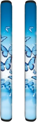 Vista 32 de 2 fundas para manijas de refrigerador, decoración otoñal, hojas de arce, fundas para manijas de puerta de nevera, lavables a máquina, microondas