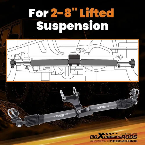 Vista 11 de maXpeedingrods Estabilizador de dirección dual para Jeep Wrangler JK JKU