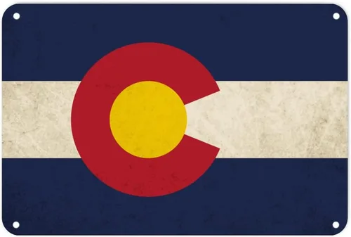 Vista 11 de Letrero de metal de Wisconsin, bandera del estado de Wisconsin, letrero de metal para hogar, estado, país, ciudad, recuerdo, arte de pared, póster