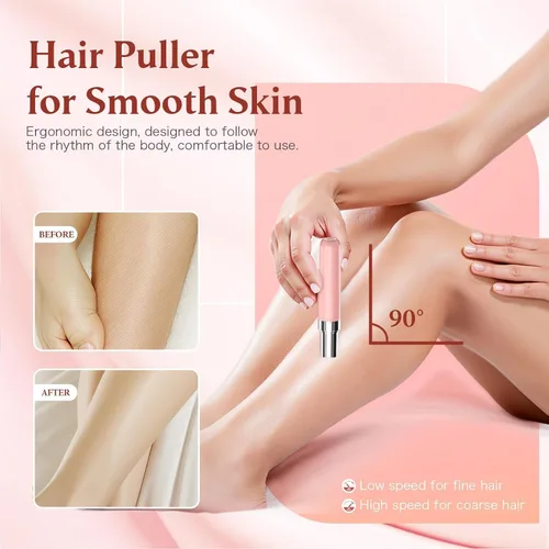 Vista 3 de Epilator for Women, 2 in 1 Facial Hair Removal, Electric Lady Shaver with LED Light, Rechargeable Hair Removal Device for Legs, Face, Bikini & Arms