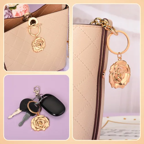 Vista 4 de 50 llaveros/llaveros para baby shower, boda o despedida de soltera, regalos, recuerdos para invitados a granel con etiquetas de regalo y bolsas