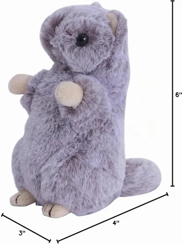 Vista 6 de DILLY DUDU Groundhog Marmot - Peluche de peluche de 7 pulgadas, los mejores regalos