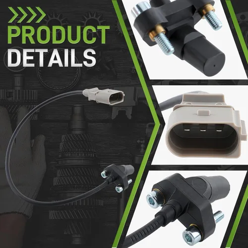 Vista 2 de 07K906433B Sensor de posición del cigüeñal compatible con Volkswagen Jetta 2005-2014 5 cilindros 2.5L motor compatible con Golf 2010-2014 compatible