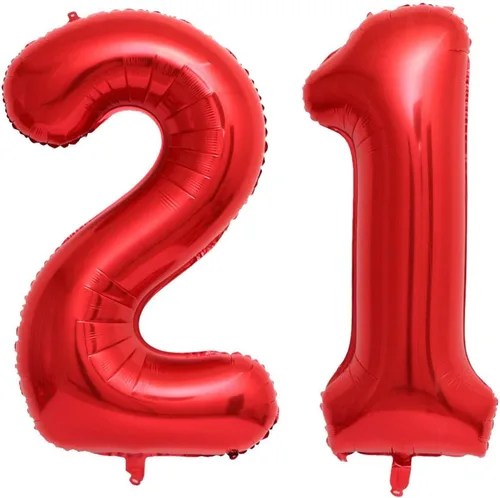 Vista 17 de Globos rojos de 40 pulgadas con el número 10, globos gigantes de 10 globos rojos de cumpleaños 10 globos rojos de cumpleaños 10 globos de 10.º