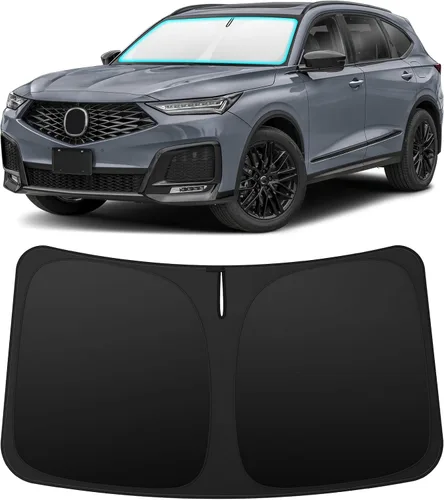 Vista 52 de INSAUTO Accesorios para parasol de parabrisas de ajuste personalizado para Acura RDX 2019-2026, parasol plegable para ventana delantera, reflector