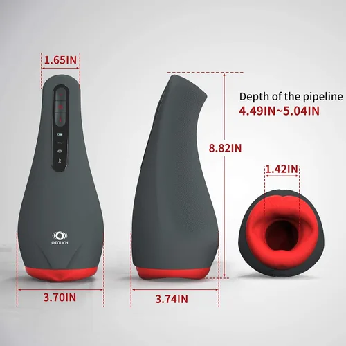 Vista 7 de OTOUCH Masturbador masculino automático, OLED Displayer Taza de masturbación masculina con 5 succiones y 6 vibraciones y función de calentamiento