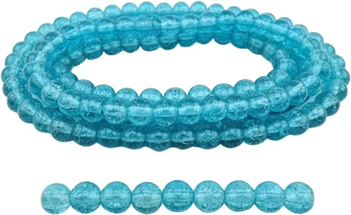 Vista 61 de DandS ltd Cuentas de cristal agrietadas para la fabricación de joyas, champán, pulseras vibrantes de bricolaje, collares, aretes, suministros