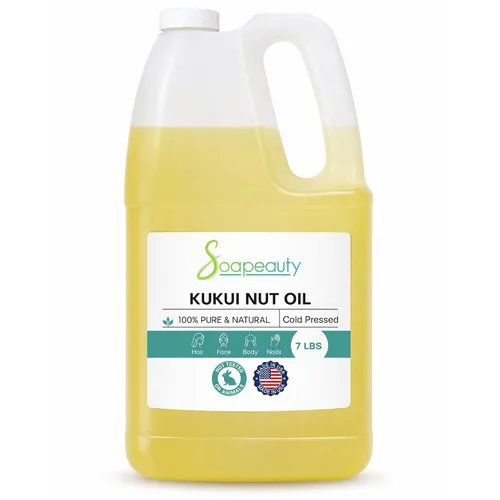 Vista 9 de Soapeauty Aceite de nuez Kukui 100% puro y natural prensado en frío Aceite hidratante para la piel, el cabello y la fabricación de jabón 2
