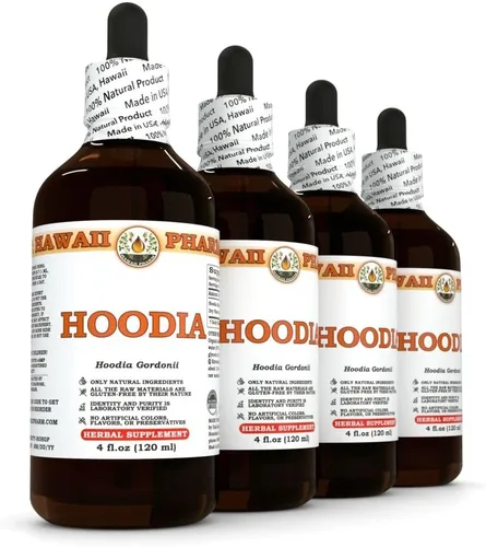 Vista 3 de Hawaii Pharm Hoodia (Hoodia Gordonii) Extracto Líquido 4x4 Oz