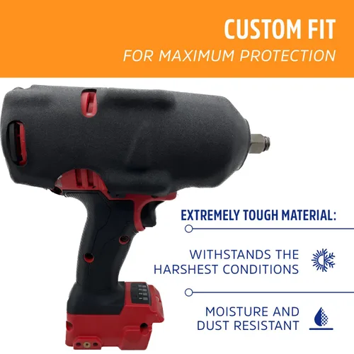 Vista 2 de Protoco JB-62B - Funda protectora para el destornillador de impacto Milwaukee 2767 1/2", cubierta de herramienta, color negro