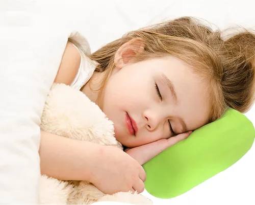 Vista 2 de Almohadas de microperlas de 15 x 8 pulgadas para dolor de cuello y hombros, almohada de viaje pequeña para sofá almohadas para sala de estar, diseño