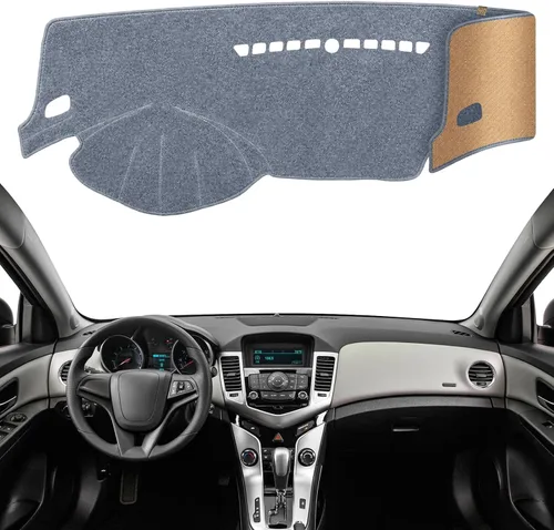 Vista 49 de Cubierta de tablero Tapete de salpicadero Compatible con Chevy Cruze 2015-2011 (para transmisión en la izquierda), Alfombra de salpicadero de coche