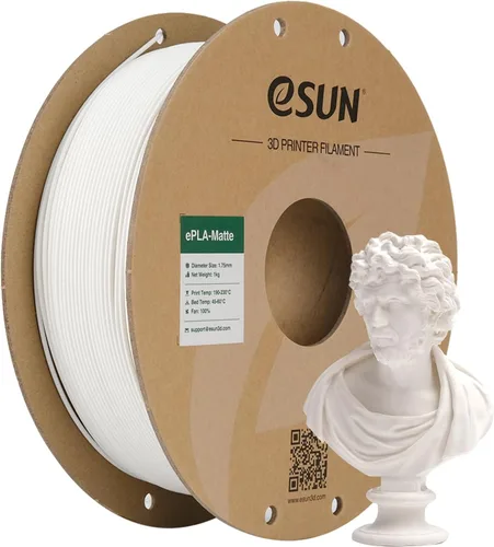 Vista 11 de eSUN Filamento PLA Mate 1.75mm, Filamento PLA Mate para Impresora 3D, Carrete de 1KG, Filamento de Impresión 3D para Impresoras 3D, Carrete