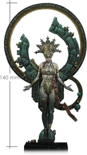 Vista 5 de 1/18 Ancient Fantasy Warrior Stand Resina Figura Modelo Kit Sin Ensamblar Sin Pintar