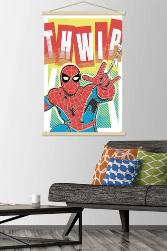 Vista 2 de Trends International Marvel Comics Spider-Man - Póster de pared con marco magnético
