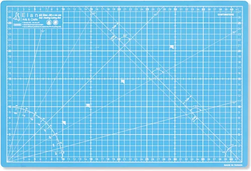 Vista 8 de Estera de Corte Elan A4 Azul, Estera de Corte Autorreparable A4 Azul 9x12 Pulgadas, Tabla de Corte Artesanal de 5 Capas Azul, Tabla de Pasatiempos