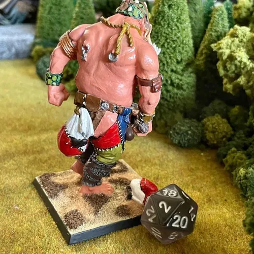 Vista 8 de Gigante 1 Ogro Troll en miniatura pintado Orcos Goblins Gargant Batallas de fantasía El Viejo Mundo Oldhammer 1.102 in