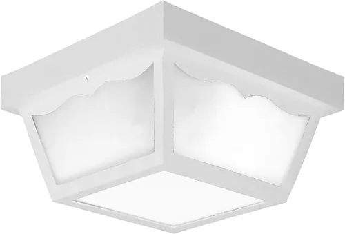Vista 14 de Progress Lighting 1 luz de techo empotrada para interiores y exteriores, accesorio de montaje en techo interior y exterior para porches, patios