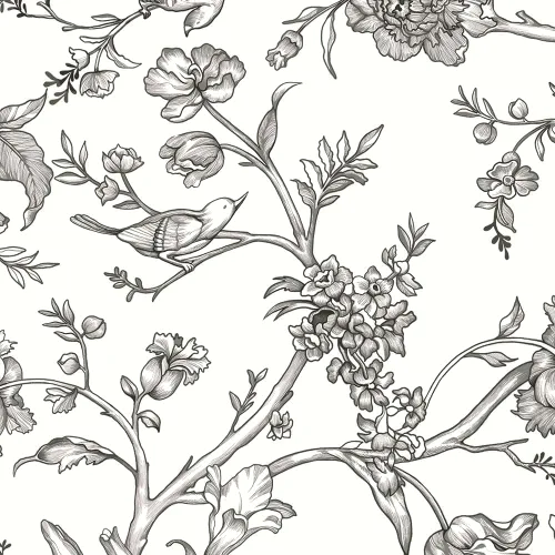 Vista 9 de Safiyya Papel Tapiz Despegar y Pegar Floral Vintage Papel de Contacto 17.3" x 78.7" Papel de Pared Amigable para Inquilinos Autoadhesivo Removible