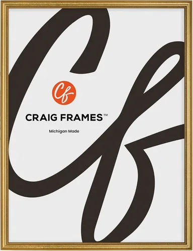 Vista 14 de Marco para fotografías decorativo con acabado ornado, color dorado, de Craig Frames