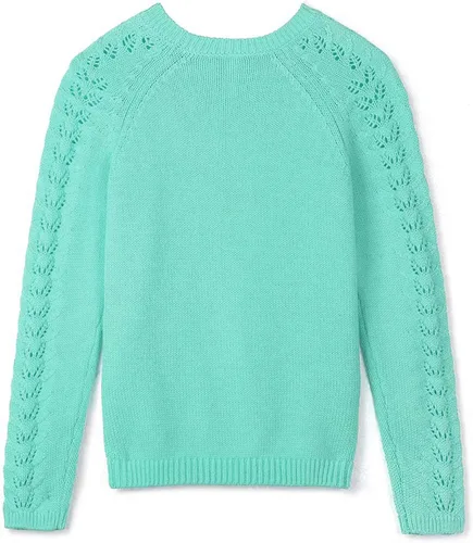 Vista 2 de Kid Nation Girls Sweaters for Teen Girls Toddler Girl Cute Knit Crewneck Pullover