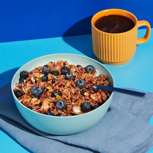 Vista 9 de Low Karb Keto Blueberry Nut - Granola saludable para desayuno, cereal, snacks y comida saludable, 0.1 onzas (3g) de carbohidratos netos, almendras