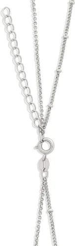 Vista 5 de Tienda Essentials Polished Disc and Beaded Chain 2 Row Layer Necklace