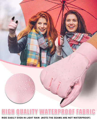 Vista 5 de RIGWARL Guantes de invierno impermeables para clima frío de 40 F a 65 F para hombres y mujeres, pantalla táctil