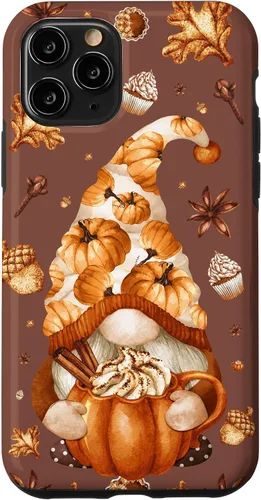 Vista 28 de iPhone 14 Autumn Gnomo Love Pumpkin Spice, Fall Yall y funda de Acción de Gracias
