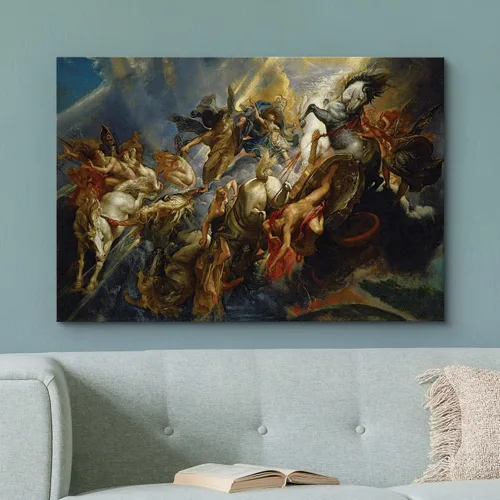 Vista 2 de wall26 - Pintura al óleo de La Caída de Faetón de Peter Paul Rubens - Estilo barroco - Ángeles, católico, cristianismo - Arte en lienzo