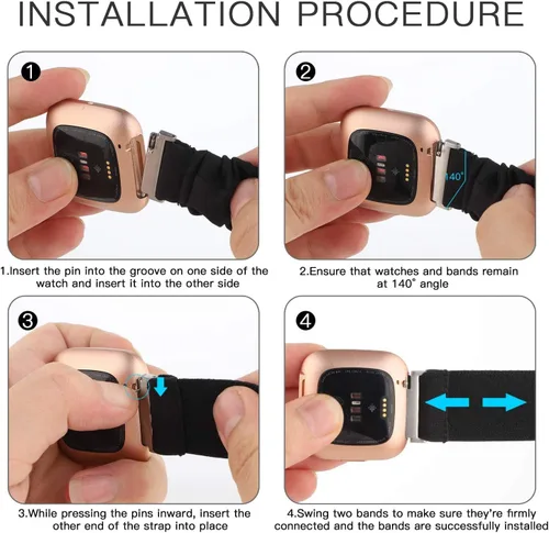 Vista 6 de Compatible con Cosmo JrTrack 3 Band, Lamshaw Correa de repuesto ajustable de nailon elástico compatible con Cosmo JrTrack 3 / JrTrack 2 SE Smart